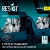 RESKIT RSF32-0068 F-105F/G Thunderchief pilots sitting in ejection seat for Trumpeter kit (2 pcs) (3D Printed) (1/32)
